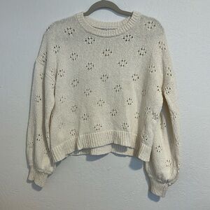 Madewell white sweater